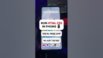 Run HTML/CSS on Mobile—No Laptop Needed! 📱🔥