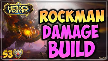 HEROES EVOLVED - ROCKMAN BUILD | MAGIC DMG | GAMEPLAY