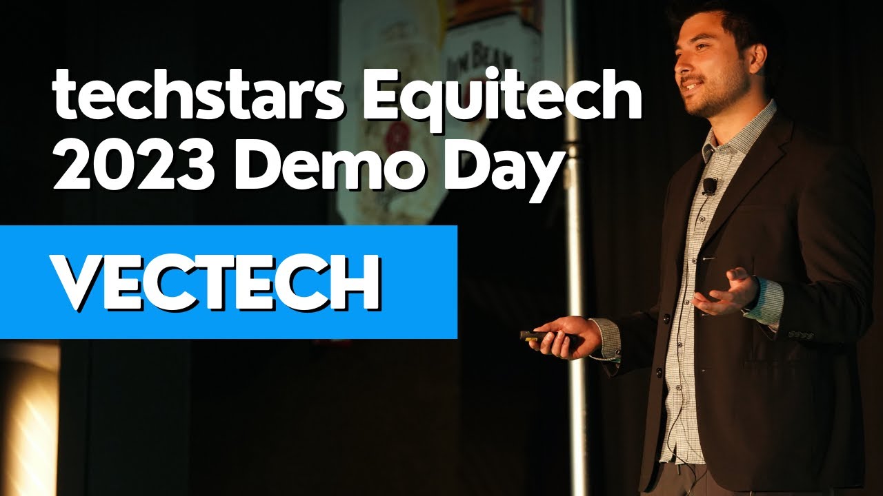 Vectech Vectech CEO, Tristan Ford, Pitches at the 2023 Techstars Equitech Demo ...