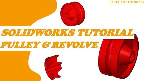 Solidworks Tutorials | Pulley by Revolve for beginners CAD Tutorial