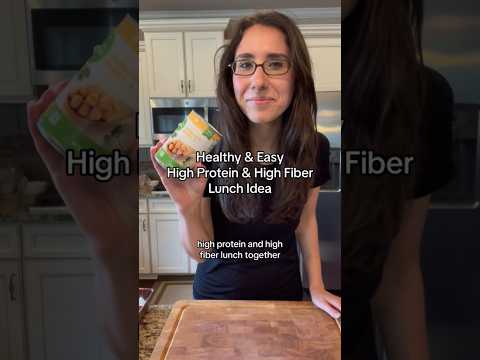healthy easy HIGH protein HIGH fiber lunch idea shorts healthyfood healthylifestyle
