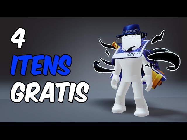 COMO PEGAR 4 ITEM GRÁTIS NO ROBLOX 