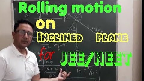 Rolling  body on an incline plane....