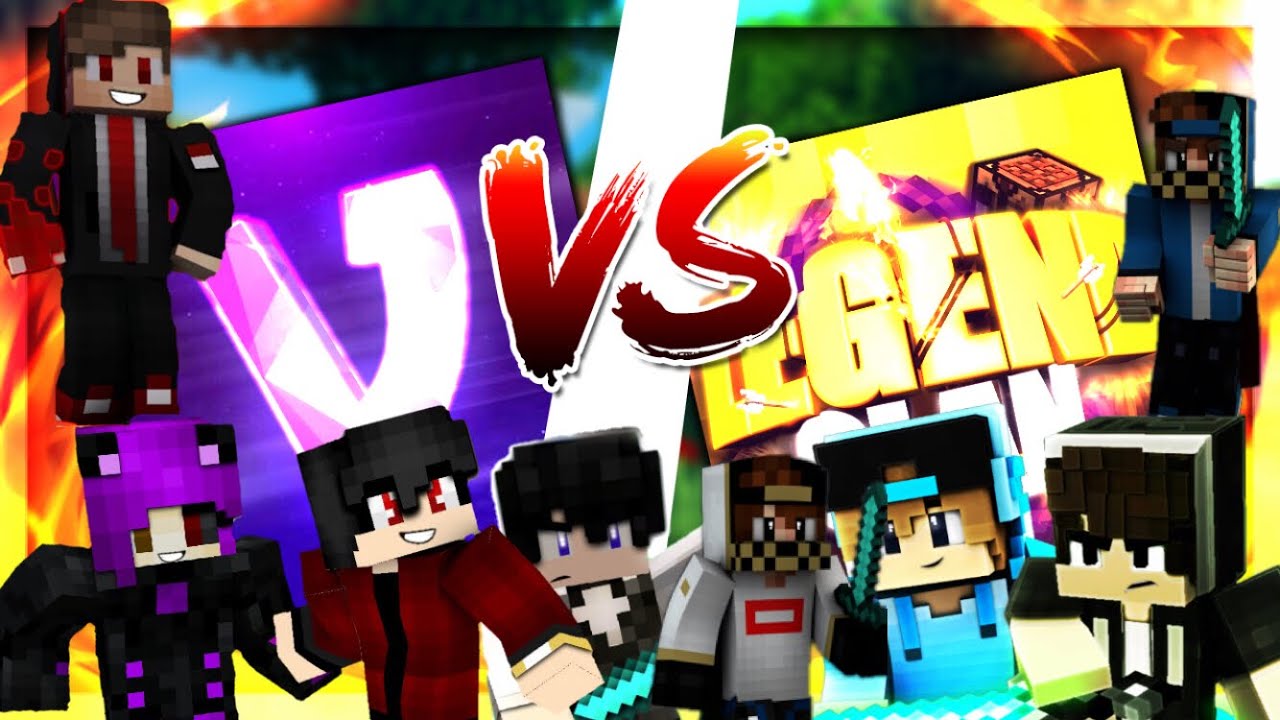 MCPE Legend VS Vanguard clan war