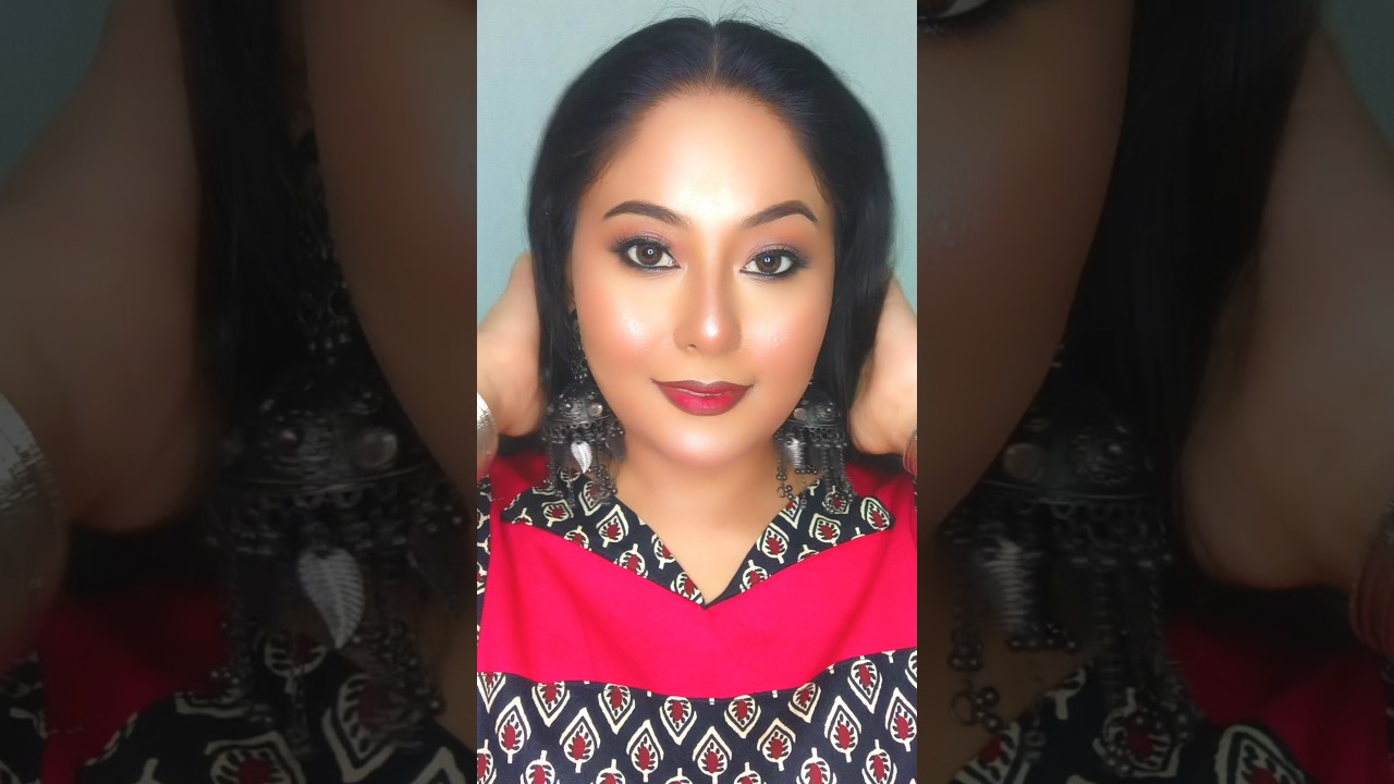 Makeup Tutorial With Glam Look ❤️ #glammakeup #makeuptutorial #shortvideo