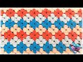 Tuto crochet point granny diamants ou fleurs facile crochet tutocrochet  knit