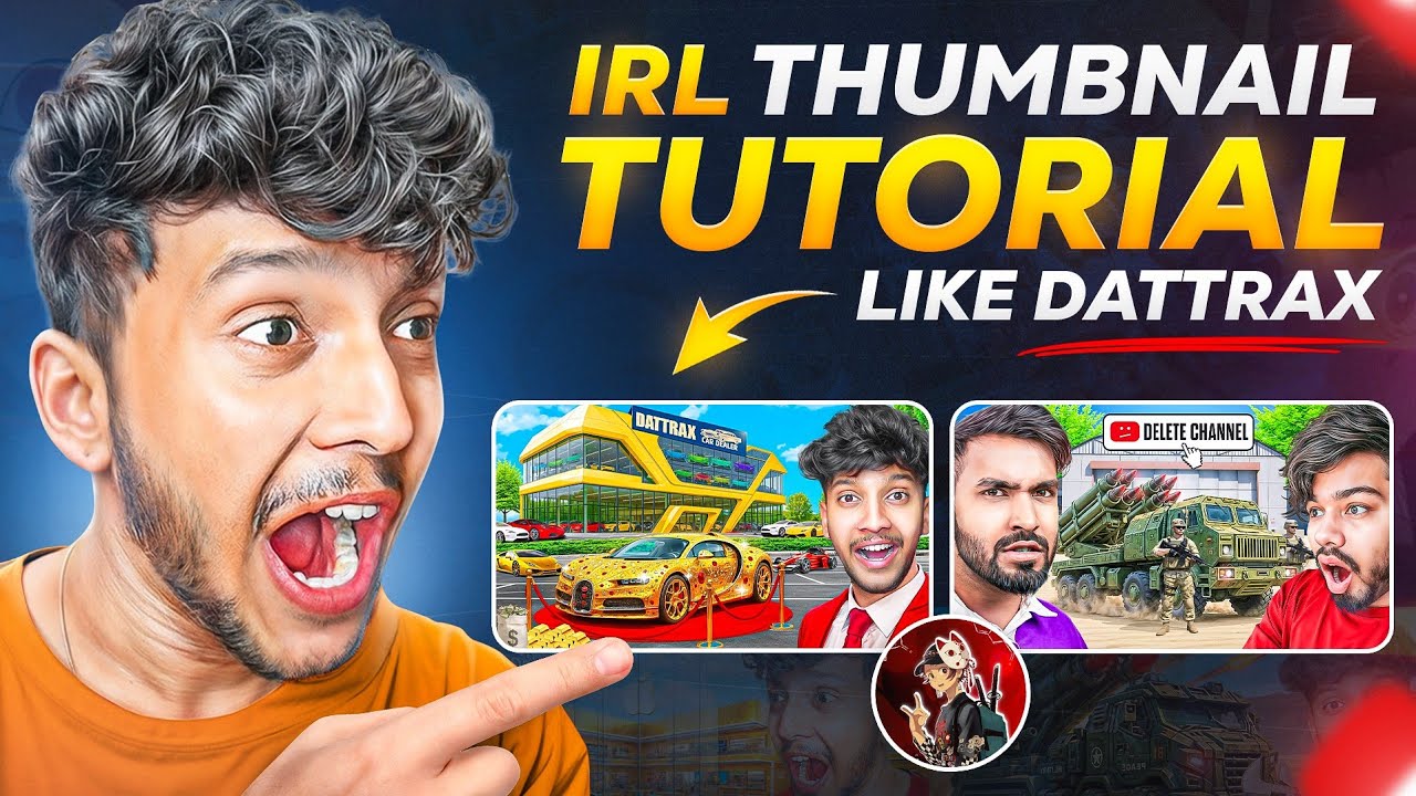 How to Make a VIRAL Gaming Thumbnail Like Dattrax Gaming (Step-By-Step)