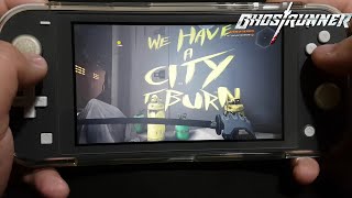 Ghostrunner on Nintendo Switch Lite Part 3 || Cyberpunk 2077