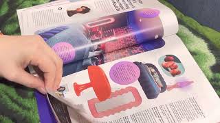 ASMR magazine flip through. Page turning, some talking soft spoken screenshot 1