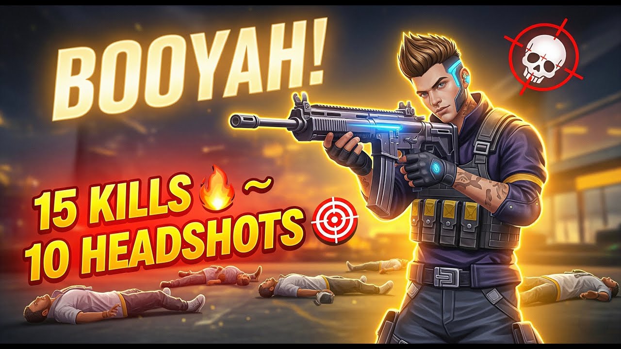 🎯 15 Kills with 10 Headshots! | Insane Free Fire BR Rank Booyah 😱🔥 ...