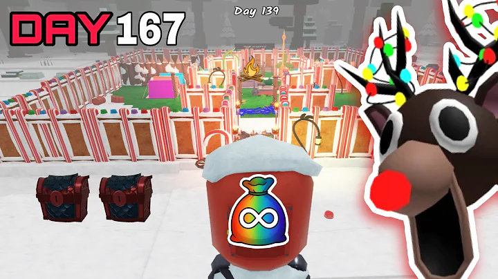  I Built an INFINITE CHRISTMAS AFK Base in 99 Nights in the Forest 