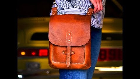 DIY, Cross-body leather bag video tutorial & patterns