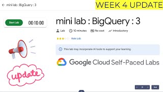 mini lab : BigQuery : 3 error resolved | Important update | #qwiklabs