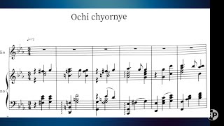 Ochi chyornye -piano accompaniment