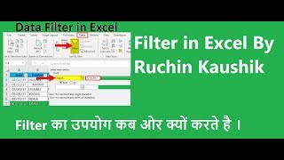 use of Filter in Excel !! Excel Advanced Filter Function Tutorial In Hindi by Ruchin