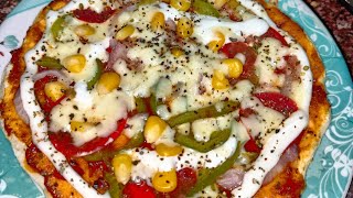 यीस्ट परफेक्ट पिज़्ज़ा बनाने का सबसे आसान तरीका |With Yeast Veg Pizza Recipe | Veg Pizza Recipe`