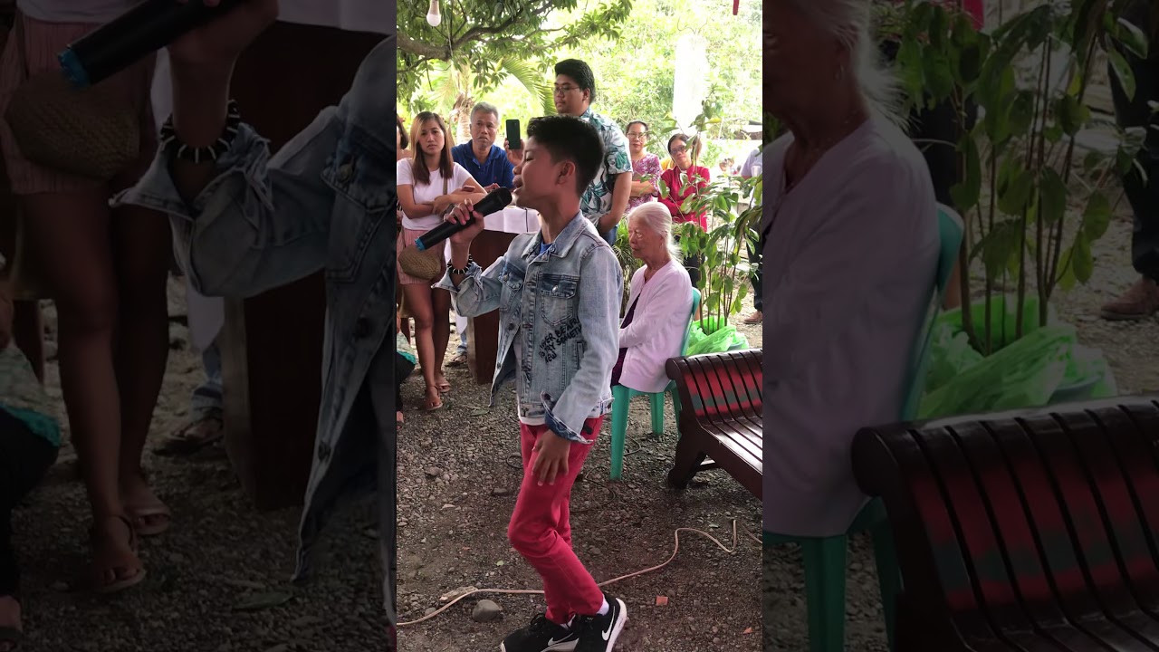Vanjoss serenades his relatives in Solano, Nueva Vizcaya