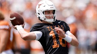 Arch Manning Every Throw Texas Spring Game