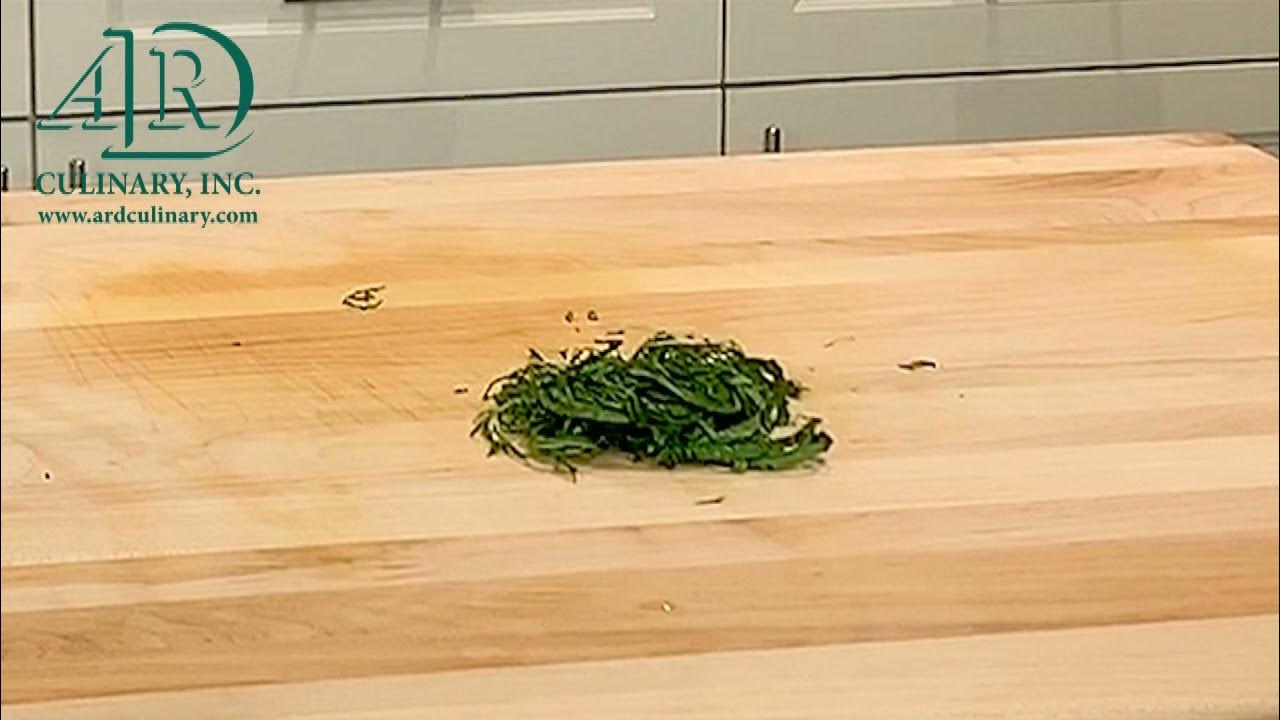 How to do the Chiffonade knifecut YouTube
