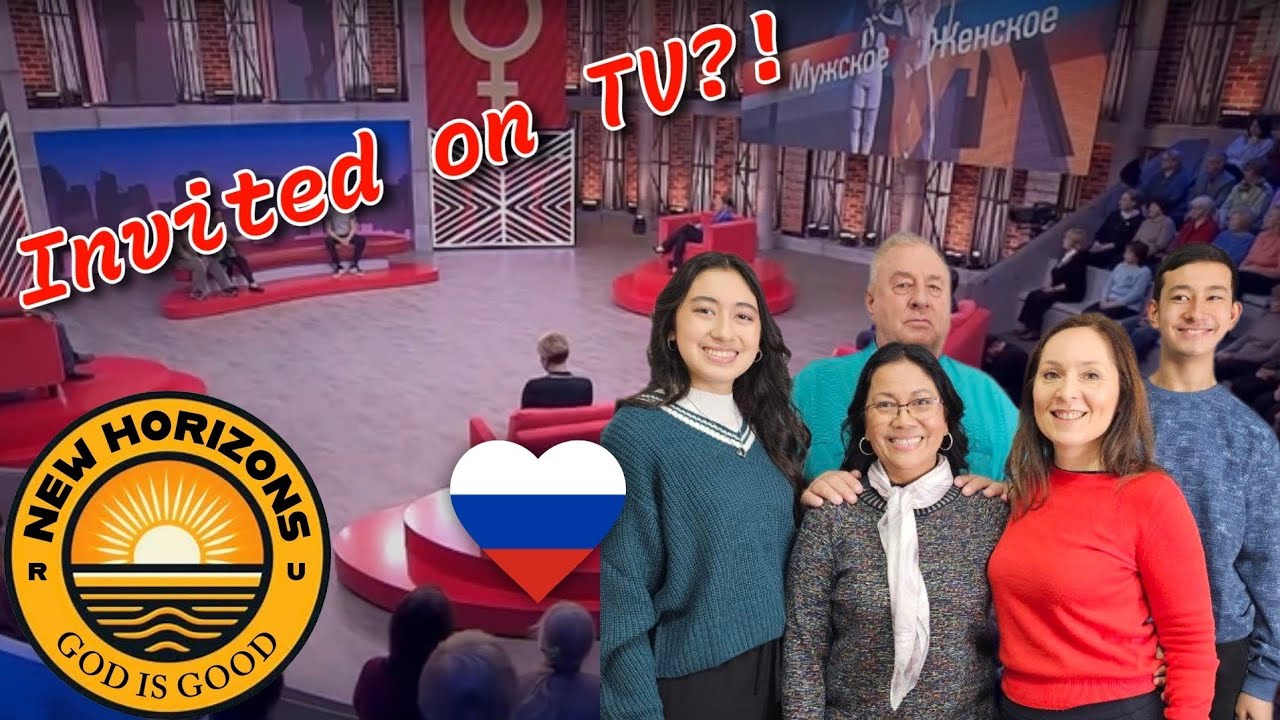 Invited to Channel 1 📺 Monson Family 🐑 Americans in RUSSIA 🇷🇺 ❤️