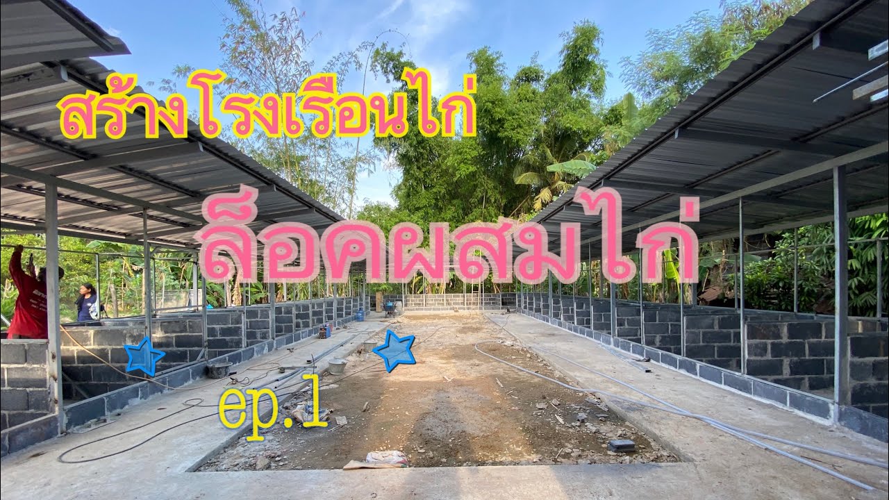 โรงเรือนไก่ คอกไก่ ล็อคผสม