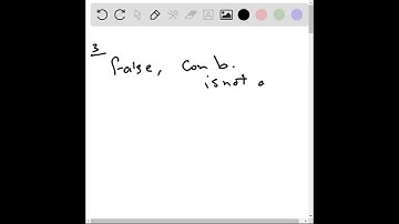 Determine whether the statement is true or false. If it is false, rewrite it as a true statement. A…