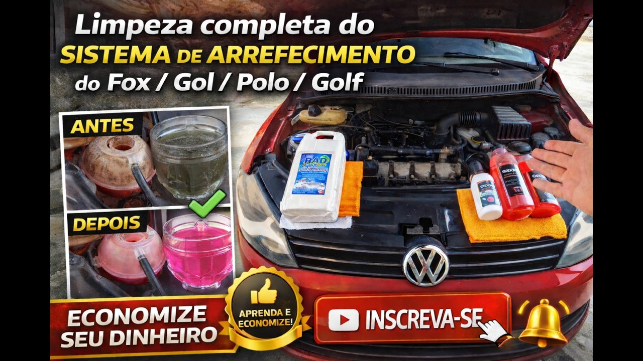 Limpeza Completa do Sistema de Arrefecimento do FOX/GOL/POLO/GOLF