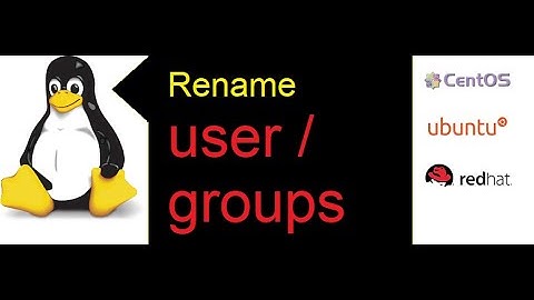 How to rename a user and group in rhel redhat linux @dailystudylinux