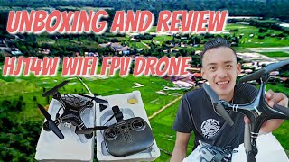 Unboxing and Review of HJ14W Wifi FPV Drone.💯