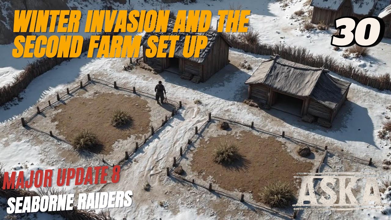 ASKA - Second Farm And Winter Invasion | Seaborne raiders | E30