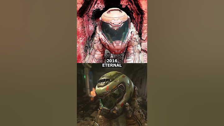 Doomguy's helmet in Doom 2016 vs Eternal #doom #doometernal #doomslayer