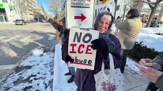 Free America Walkout protest in Bridgeport on Tuesday