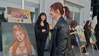 Turkish art student with displaying painting works - 14 土耳其年轻艺术生展出绘画作品September 25, 2025