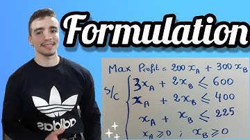 Chouaib ... Programmation Linéaire - Formulation | شعيب ... البرمجة الخطية