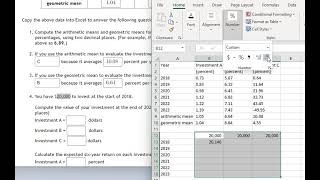 Geometric mean versus arithmetic mean