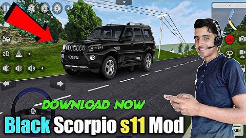 (Black Scorpio s11) mod for bus simulator Indonesia