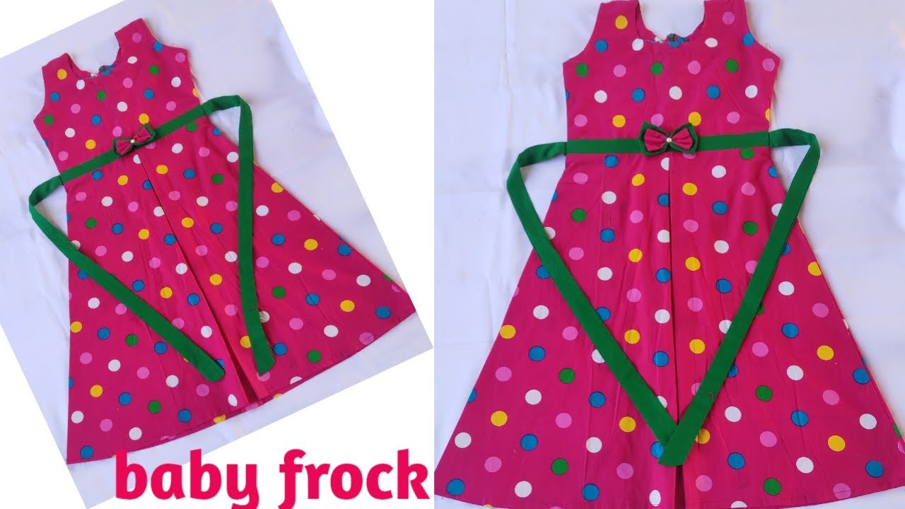 Designer baby frock cutting and stitching for 56 year baby girl YouTube