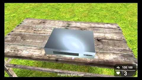 GameGuru Working VHS Video Recorder Entity Test