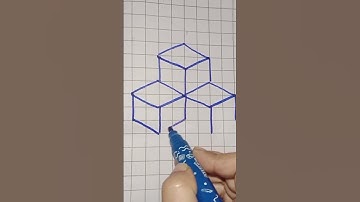 3D box drawing #easy #drawing #viral #youtubeshorts #shortvideo #video #satisfying