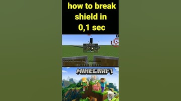 #shorts how to break shield in 0,1 sec in minecraft #minecraftmemes#minecraft#shorts