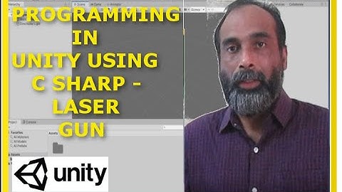 21. Game Programming in unity using C Sharp - Laser gun (Demo and Rotating Gameobject)