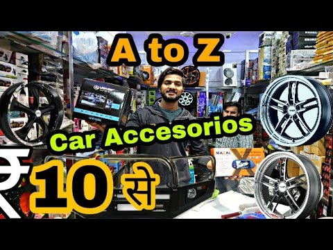 Wholesale Car accessories Cheapest Car accessories market in kashmiri gate Delhi - YouTube