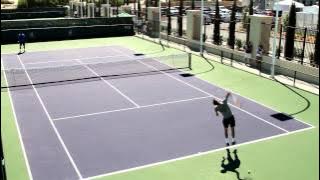 Grigor Dimitrov Practice 2014 BNP Paribas Open Indian Wells