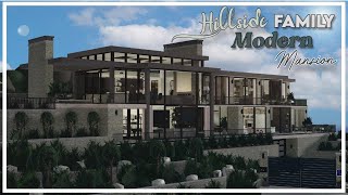 |ROBLOX Bloxburg| Hillside Family Modern Mansion Speedbuild | Part One| $1.8 Million|