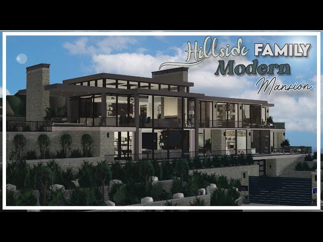 V  ⭐️CODE: V on X: Hillside Modern Mansion ☁️🌿🖤 @FroggyHopz_RBLX  @RBX_Coeptus @Ayzria #bloxburg #WelcomeToBloxburg #roblox   / X