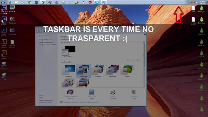 HOW TO FIX TRANSPARENCY TASKBAR IN WINDOWS 7