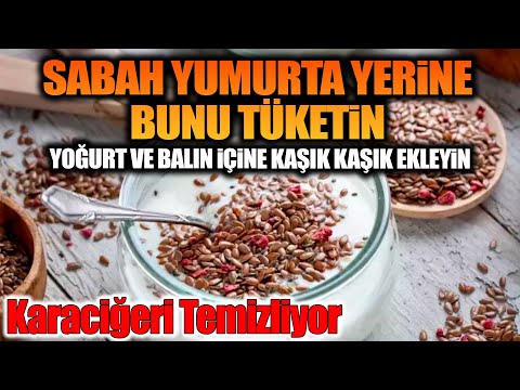 Sabah yumurta Yerine Bunu Tüketin. Yoğurt ve balın içine kaşık kaşık ekleyin. Karaciğeri temizliyor.