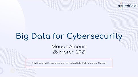 Big Data for Cybersecurity - Webinar