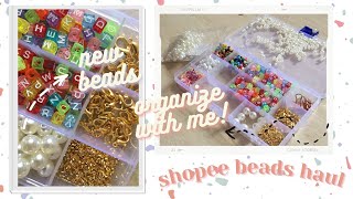 shopee beads haul + organizing my beads ʕ·ᴥ·ʔ | the daily sophie