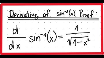 Derivative of arcsin(x) Proof - Daishinfinity